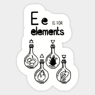 Punk Witch Elements Shirt Sticker